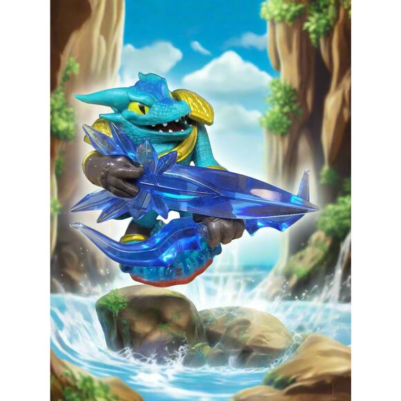 2014 Activision Skylanders Trap Team Snap Shot Blue Elemental Video Game Figure - Picture 2 of 6
